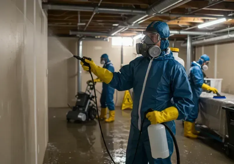 Basement Sanitization and Antimicrobial Treatment process in Garden City, GA